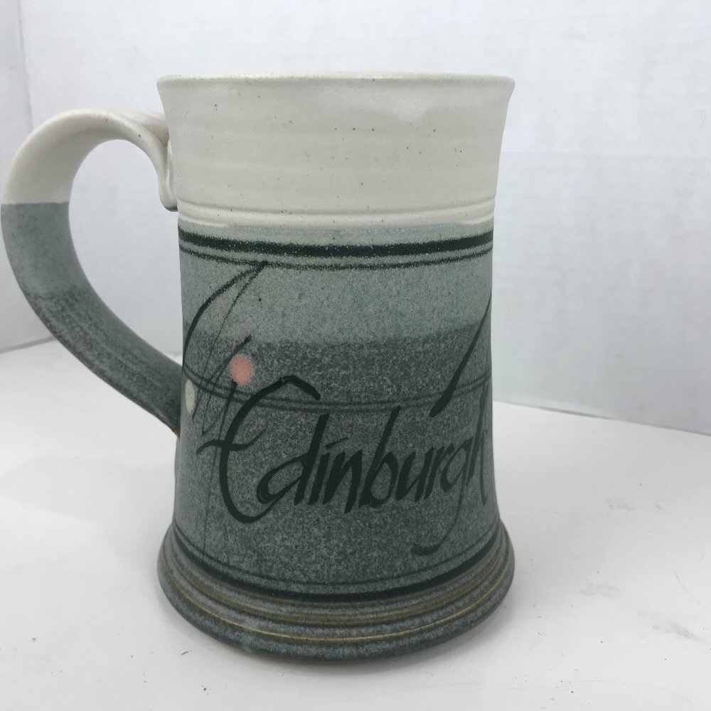 Art Pottery, Stoneware Mug "Edinburg" from Scotland